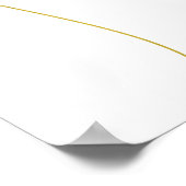 Minimalistische Gold-Blätter Poster (Ecke)