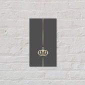 Minimalistische Gold Crown Business Card Visitenkarte