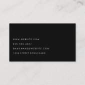 Minimalistische Gold-Kunstlinien Visitenkarte (Rückseite)