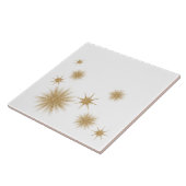 Minimalistische Gold Sternexplosion Keramik Tile Fliese (Seite)