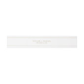 Minimalistische Gold Wedding Bly Band (Flach)