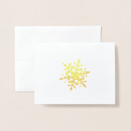 Minimalistische Gold Winter Snowflake Foil Card Folienkarte