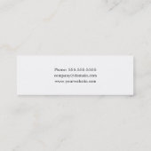 Minimalistische Goldberater-Geschäfts-Karte Mini Visitenkarte (Rückseite)