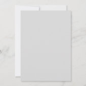 Minimalistische Goldbürstendesign-Hochzeit Einladung (Rückseite)