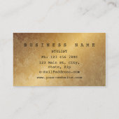 Minimalistische Golden Glitzer Red Vip Business Ca Visitenkarte (Rückseite)