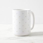 Minimalistische Golden Sparkles Tasse (VorderseiteRechts)