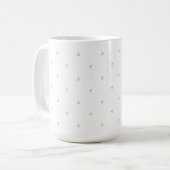 Minimalistische Golden Sparkles Tasse (Vorderseite Links)