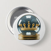 Minimalistische goldene Kronen-Artistik-Button Button (Vorne & Hinten)