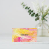 Minimalistische, goldene Visitenkarte (Stehend Vorderseite)