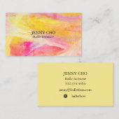 Minimalistische, goldene Visitenkarte (Vorne/Hinten)