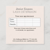 Minimalistische Goldfolie, die Ihr Logo holografis Terminkarte (Rückseite)