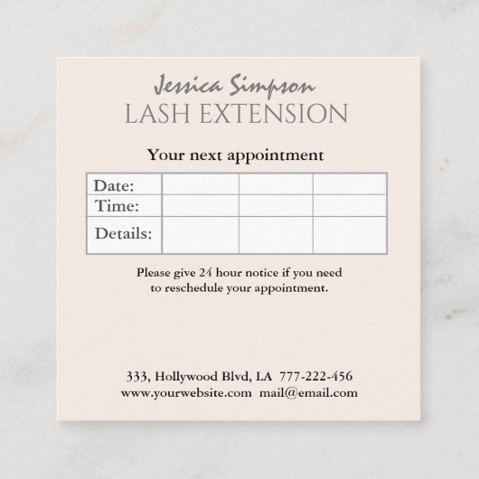 Minimalistische Goldfolie, die Ihr Logo holografis Terminkarte (Rückseite)