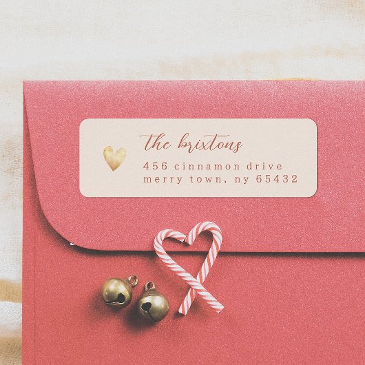 Minimalistische Goldherz-Kalligrafie