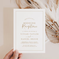 Minimalistische Goldhochzeit