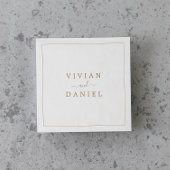 Minimalistische Goldhochzeit Serviette