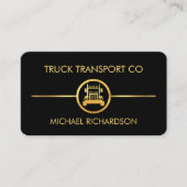 Minimalistische Goldladebahn Visitenkarte (Vorderseite)