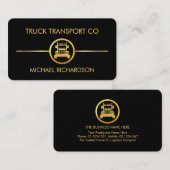 Minimalistische Goldladebahn Visitenkarte (Vorne/Hinten)