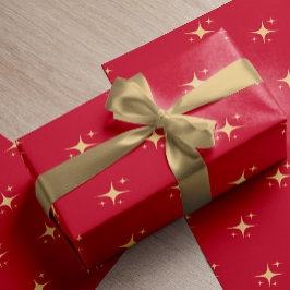 Minimalistische Goldsterne Geschenkpapier