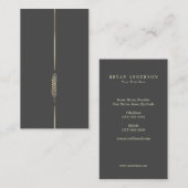 Minimalistische Goldwheat-Visitenkarte Visitenkarte (Vorne/Hinten)