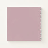 Minimalistische gotische Fensterkalligrafie in hel Notizblock (Rückseite)