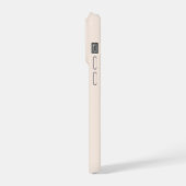 Minimalistische Gourmetschokolade getauchte Erdbee iPhone Hülle (Linke Seite)