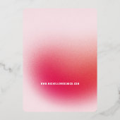 Minimalistische Gradient Save the Date Karte (Rückseite)