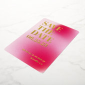 Minimalistische Gradient Save the Date Karte (Gedreht)