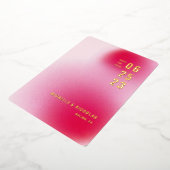 Minimalistische Gradient Save the Date Karte (Gedreht)