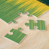 Minimalistische Gradientenhügel und Graslandschaft Puzzle (Seite)