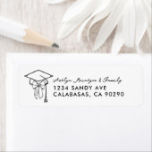 Minimalistische Graduierungskappe mit Bow (Insitu)