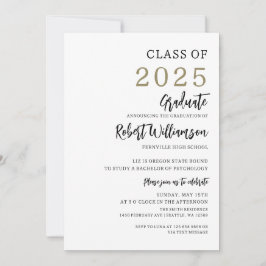 Minimalistische Graduierungspartei Einladung