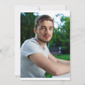 Minimalistische Graduierungspartei Einladung (Rückseite)