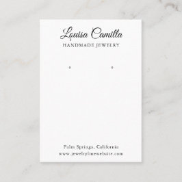 Minimalistische Grafikkarte für elegante Skriptvor Visitenkarte