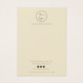 Minimalistische Grafikkarte mit Bildvorlauf (Rückseite)