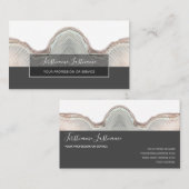 Minimalistische, grau-rechteckige Streifen aus Hol Visitenkarte (Vorne/Hinten)