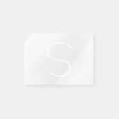 Minimalistische graue Aquarellfarbe Moderne, elega Post-it Klebezettel (Vorderseite)