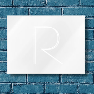 Minimalistische graue Aquarellfarbe Moderne, elega Post-it Klebezettel