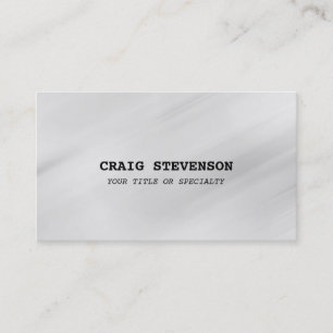 Minimalistische graue Hintergrundekarte mit Charme Visitenkarte