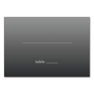 Minimalistische graue Linien-Tabelle Tischnummer