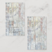 Minimalistische Graumauer Schlicht Moderne Berufli Visitenkarte (Vorne/Hinten)