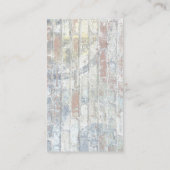 Minimalistische Graumauer Schlicht Moderne Berufli Visitenkarte (Rückseite)