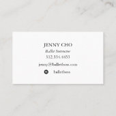 Minimalistische Graustufenmalerei texturiert Visitenkarte (Rückseite)