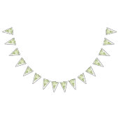 Minimalistische Green Ferns Party Decoration Flags Wimpelkette (Alle)