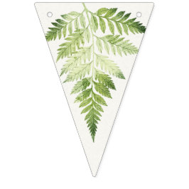 Minimalistische Green Ferns Party Decoration Flags Wimpelkette