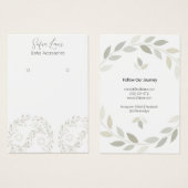 Minimalistische Green Foliage Yin-Yang Kunstkarte (Vorne & Hinten)