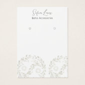 Minimalistische Green Foliage Yin-Yang Kunstkarte (Vorderseite)