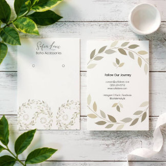 Minimalistische Green Foliage Yin-Yang Kunstkarte