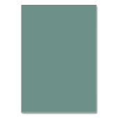 Minimalistische Green Script Tischnummer Card (Rückseite)