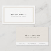 Minimalistische Grenz-Abitur Visitenkarte (Vorne/Hinten)