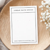 Minimalistische Grenz-Ohrkarten Visitenkarte